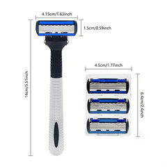 6-Layer Manual Safety Razor Classic Shaving Set