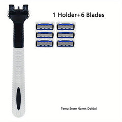 6-Layer Manual Safety Razor Classic Shaving Set