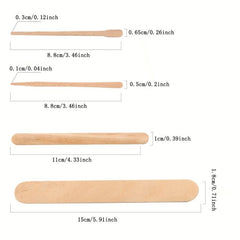 Wax Sticks Wood Spatulas for Hair and Eyebrow Removal