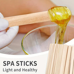Wax Sticks Wood Spatulas for Hair and Eyebrow Removal