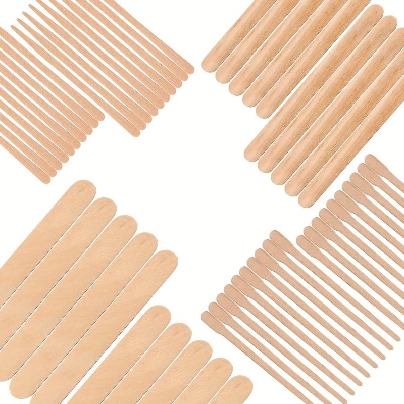 Wax Sticks Wood Spatulas for Hair and Eyebrow Removal