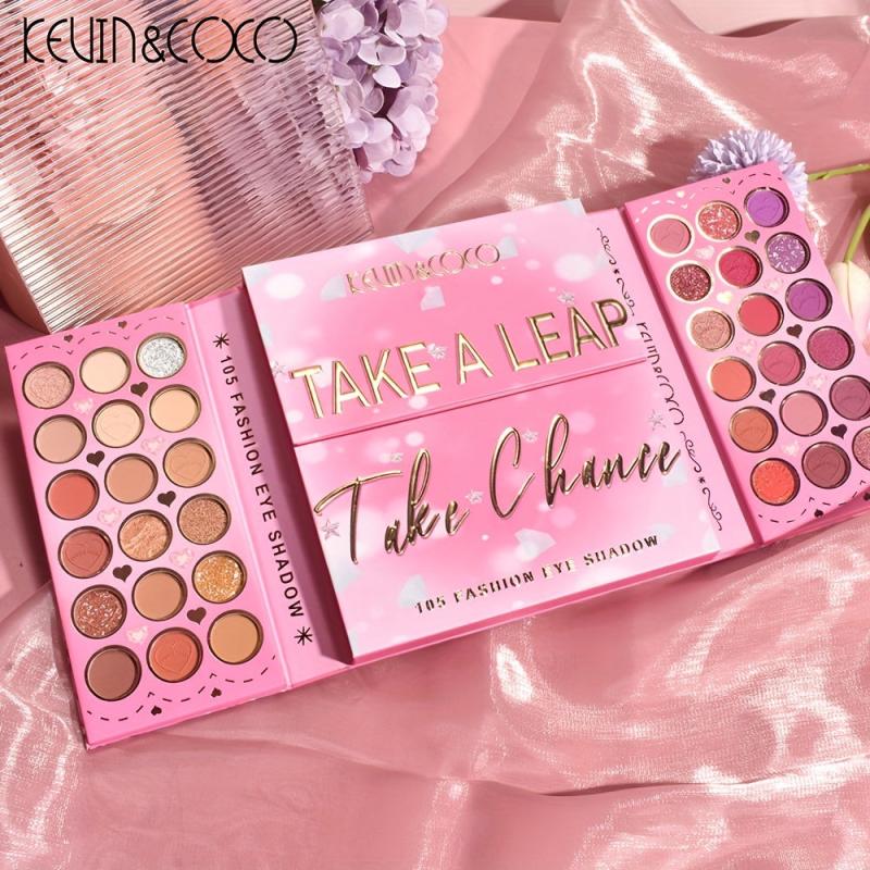 4-Layer Eyeshadow Palette for Brightened Skin Tone & 3-in-1 Contour Makeup