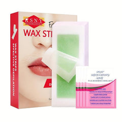 Hypoallergenic Facial Wax Strips for Hair Removal 72 Count