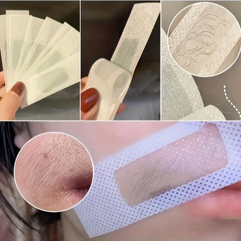 50 Painless Hair Removal Wax Strips for Women and Men