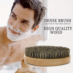 Men's Beard Care Brush Repair Scissors Comb Set