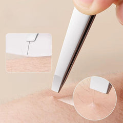 Stainless Steel Eyebrow Clip Set Ingrown Hair Removal Tool