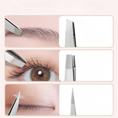 Stainless Steel Eyebrow Clip Set Ingrown Hair Removal Tool