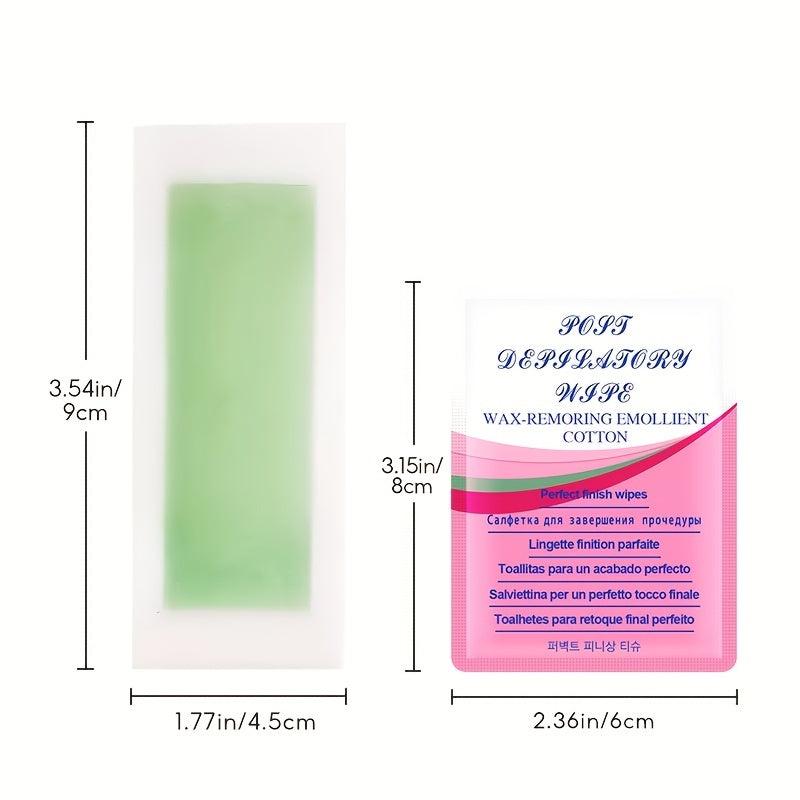 80 Pcs Wax Paper Hair Removal Cream and Beard Wax Wipes