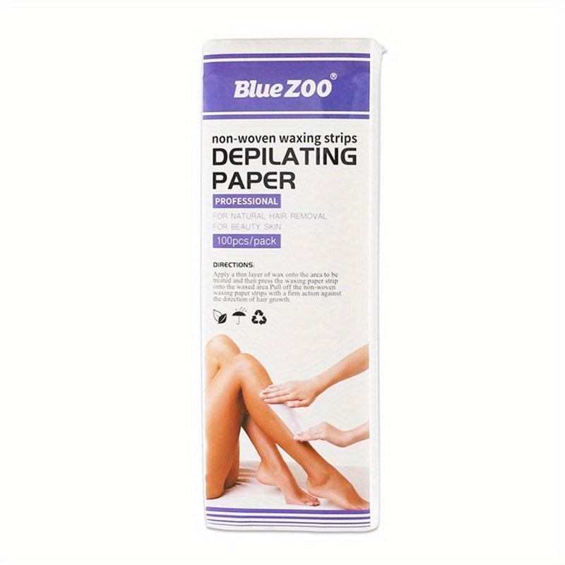 100 Sheets Hair Removal Waxing Strip Paper Nonwoven Epilator Wax Depilatory