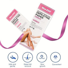 100 Sheets Hair Removal Waxing Strip Paper Nonwoven Epilator Wax Depilatory