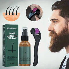 Beard Growth Kit Spray Roller Set For Patchy Beard Growth