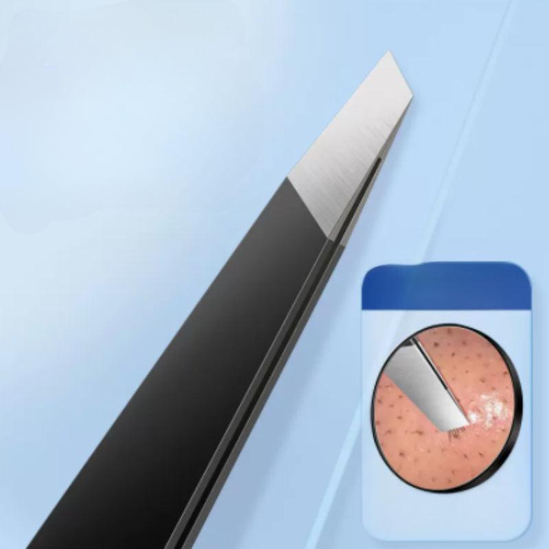 Stainless Steel Eyebrow Tweezers with Magnifying Makeup Beauty Tool