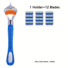 Classic 5 Layers Manual Safety Razor Shaving Set for Men and Women