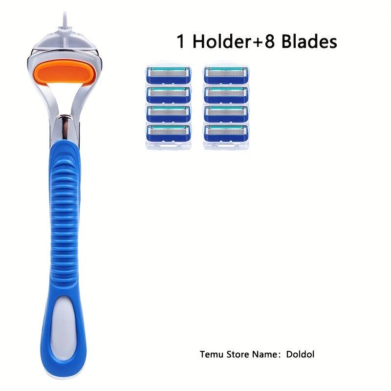 Classic 5 Layers Manual Safety Razor Shaving Set for Men and Women