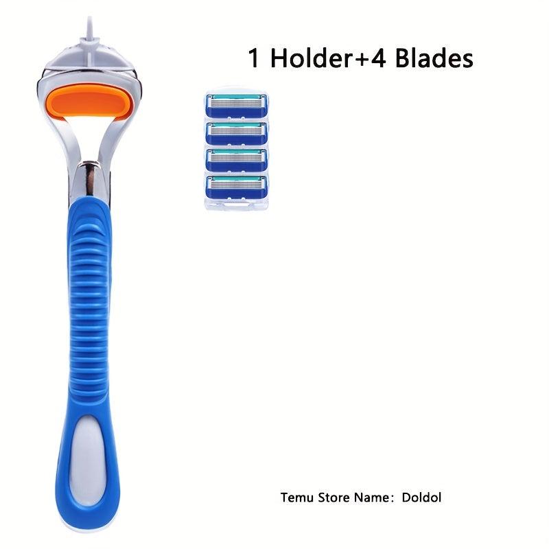 Classic 5 Layers Manual Safety Razor Shaving Set for Men and Women