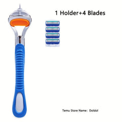 Classic 5 Layers Manual Safety Razor Shaving Set for Men and Women