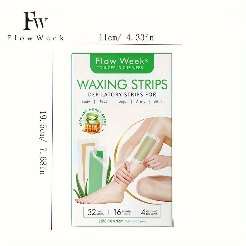 Facial Body Wax Strips Hypoallergenic All Skin Types Lip Hair Removal Wax Strip