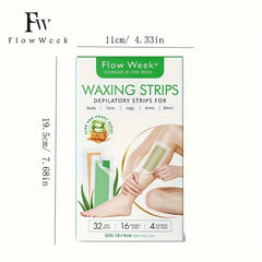 Facial Body Wax Strips Hypoallergenic All Skin Types Lip Hair Removal Wax Strip