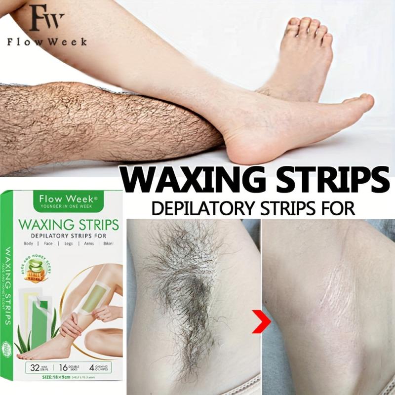 Facial Body Wax Strips Hypoallergenic All Skin Types Lip Hair Removal Wax Strip