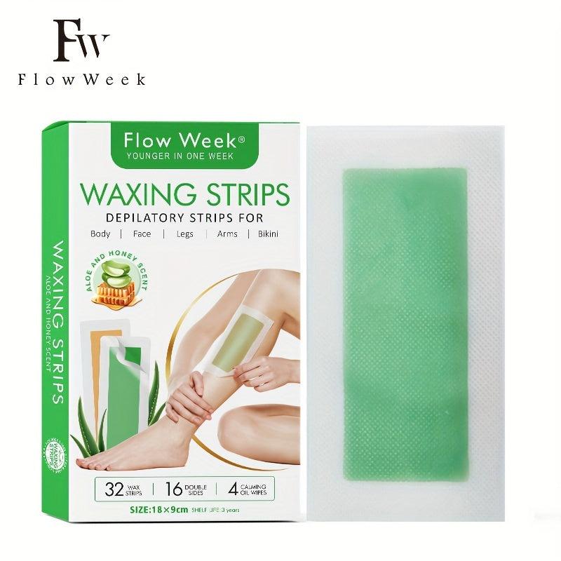 Facial Body Wax Strips Hypoallergenic All Skin Types Lip Hair Removal Wax Strip