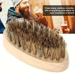Beard Brush & Comb Set Boar Bristle Brush Wooden Comb