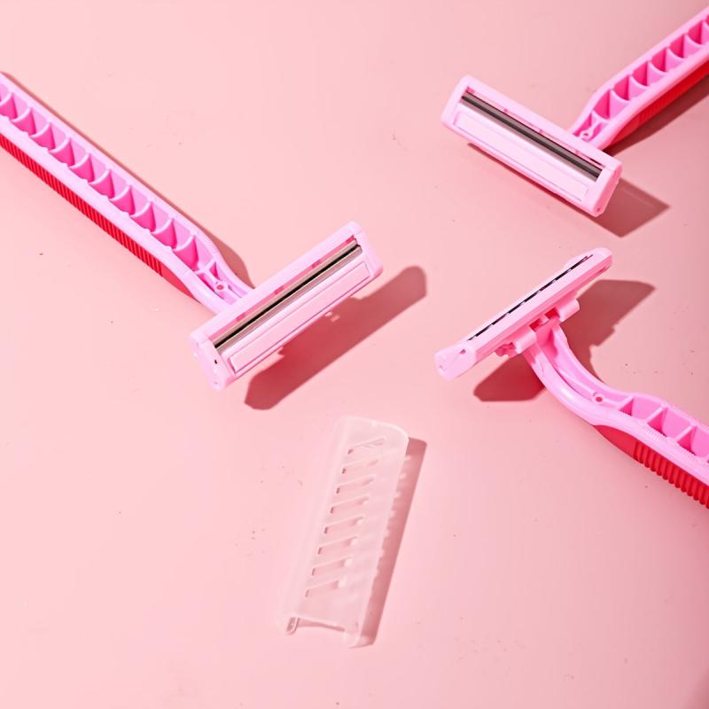 12PCS Women Razor Double Layers Blades Manual Razor For Girl Woman Shaving