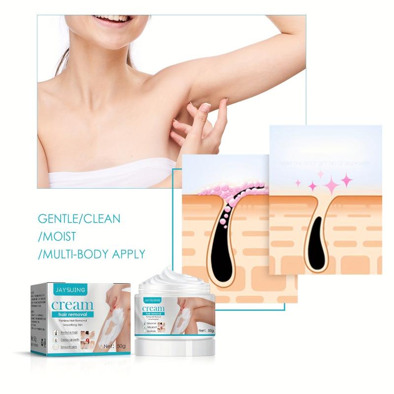 50g Hair Removal Cream for Armpits Hands Legs - Gentle & Non Irritating
