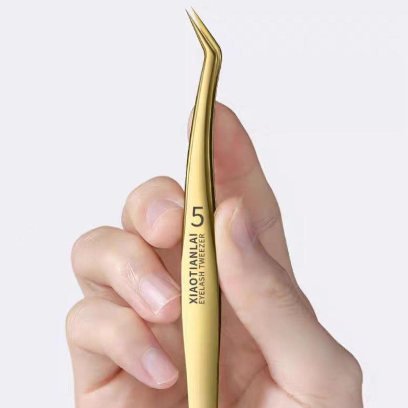 Stainless Steel Precision Tweezers for Eyelash Extension Nail Sticker