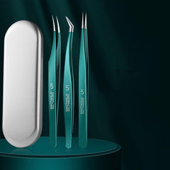Stainless Steel Precision Tweezers for Eyelash Extension Nail Sticker