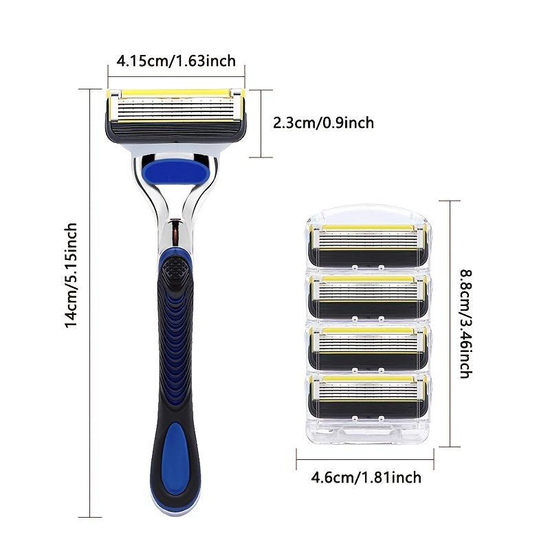 Reusable Classic Shaving Razor Stainless Steel Blades Safety Razor Set