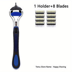 Reusable Classic Shaving Razor Stainless Steel Blades Safety Razor Set