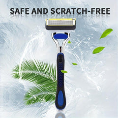 Reusable Classic Shaving Razor Stainless Steel Blades Safety Razor Set