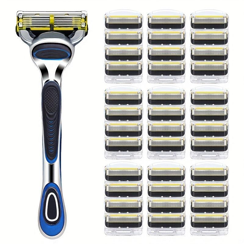 Reusable Classic Shaving Razor Stainless Steel Blades Safety Razor Set