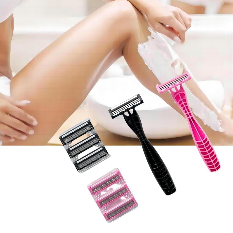 Men Manual Safety Razor Face Cleansing Care Tool With Handle Replacement Holder
