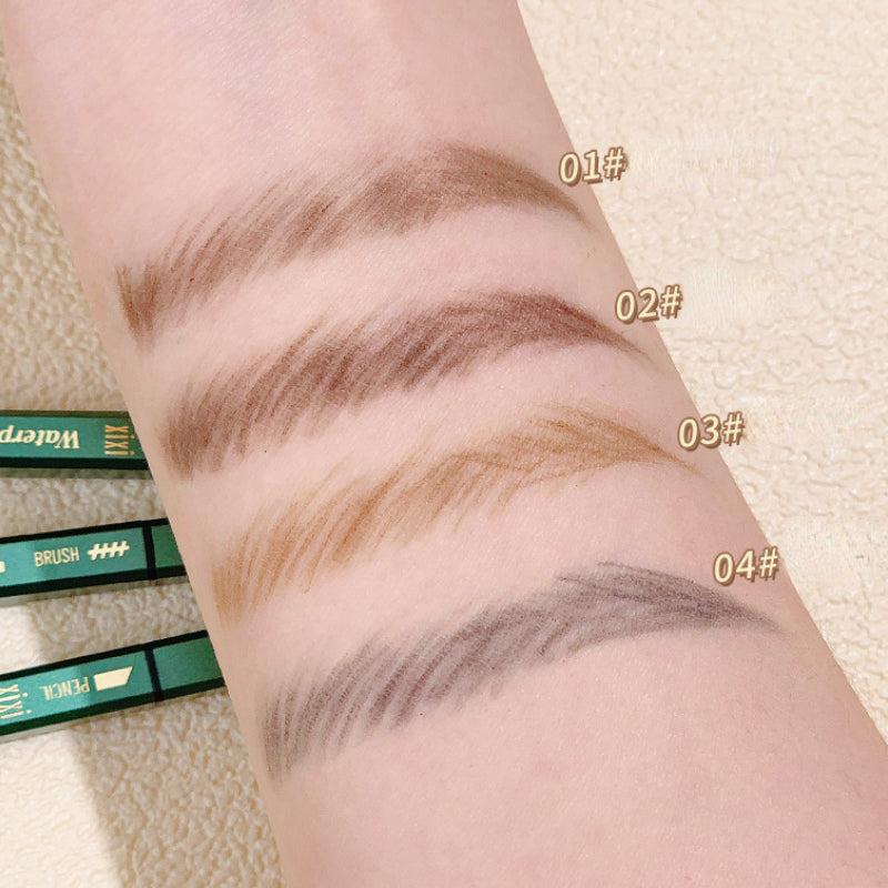 Waterproof Eyebrow Pencil Long Lasting Smudge Proof Double Ended Pencil