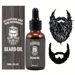 Organic Beard Growth Serum - Facial Hair Enhancer - Beard Shaping Tool