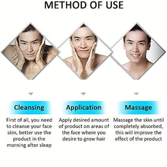 Organic Beard Growth Serum - Facial Hair Enhancer - Beard Shaping Tool