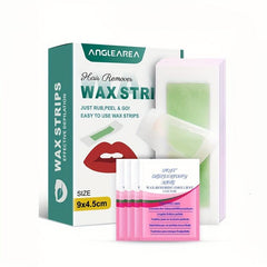 Home Waxing Kit 72 Face Wax Strips for Eyebrows & Lips