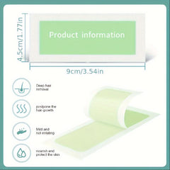 40 PCS Facial Wax Strips Hair Removal Quick & Painless Waxing Kit