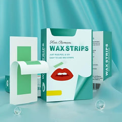 40 PCS Facial Wax Strips Hair Removal Quick & Painless Waxing Kit