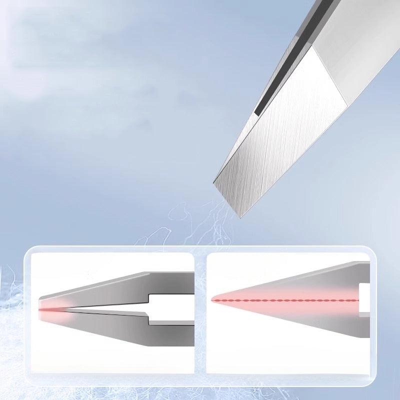Professional Stainless Steel Eyebrow Tweezers Set