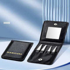 Professional Stainless Steel Eyebrow Tweezers Set