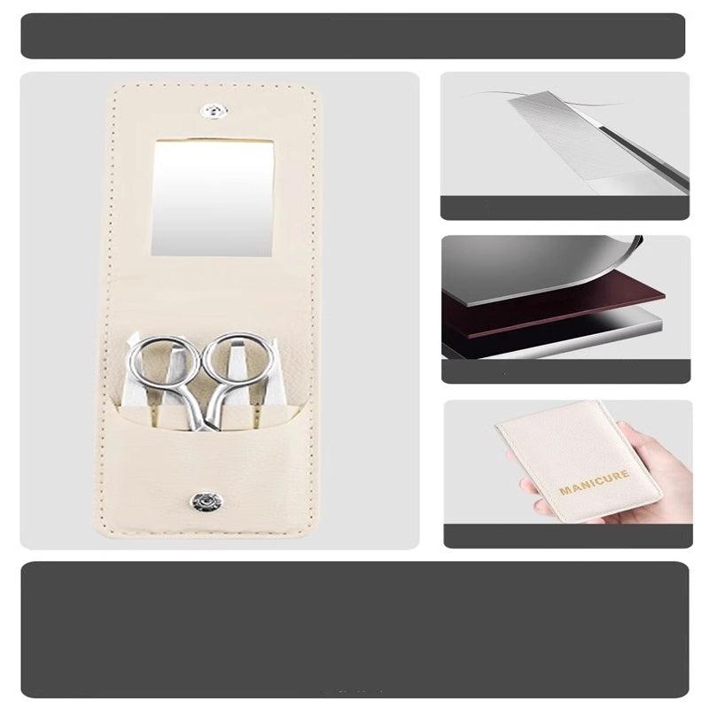 Professional Stainless Steel Eyebrow Tweezers Set