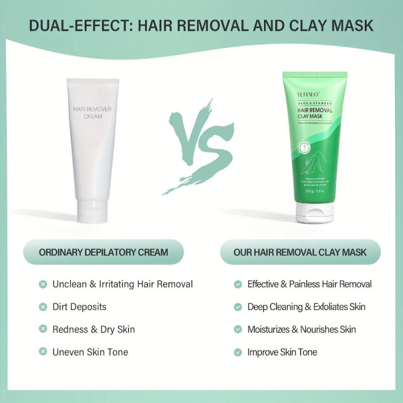 Painless Hair Remover Cream with Aloe & Seaweed - Men & Women