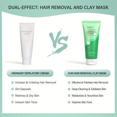 Painless Hair Remover Cream with Aloe & Seaweed - Men & Women