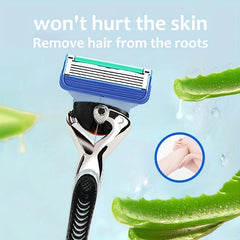 5-Layer Stainless Steel Safety Razor Shaving Set