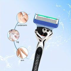 5-Layer Stainless Steel Safety Razor Shaving Set