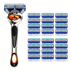 5-Layer Stainless Steel Safety Razor Shaving Set