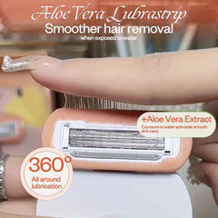 5 Blade Travel Razor for Women with Storage Case