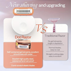 5 Blade Travel Razor for Women with Storage Case